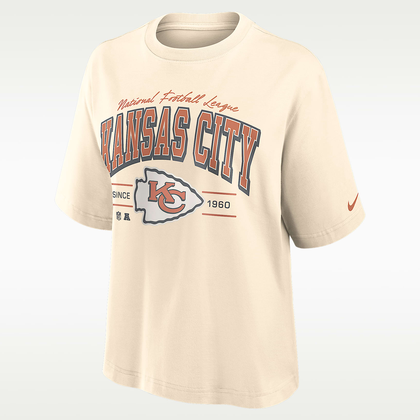 Kansas City Chiefs Vintage Mod Boxy Women's Nike NFL T-Shirt. Nike.com